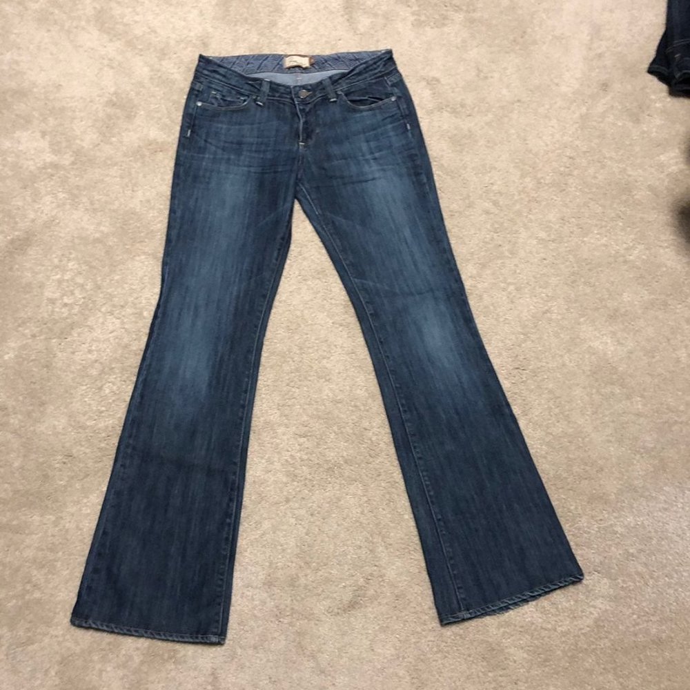 Paige laurel canyon flare jeans 28 6 vintage Rare ultra low rise